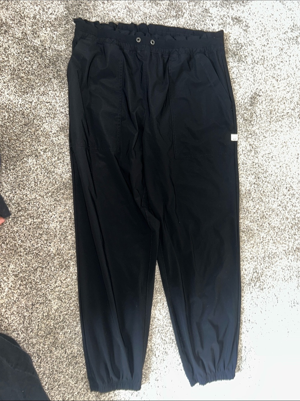 Vuori Black Casual Elastic-Waist Joggers - Picture 1 of 5
